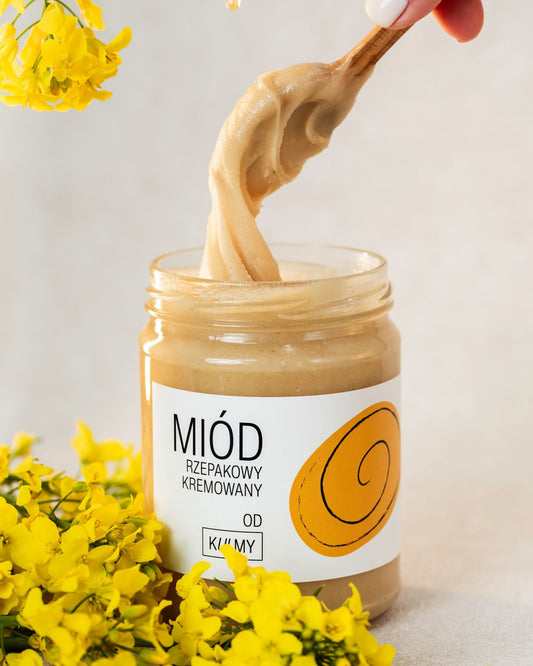 MIÓD RZEPAKOWY KREMOWANY