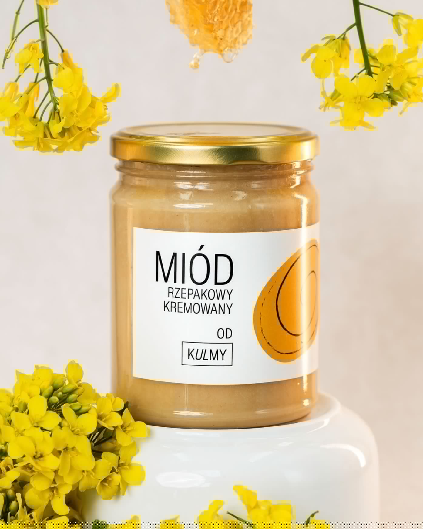 MIÓD RZEPAKOWY KREMOWANY